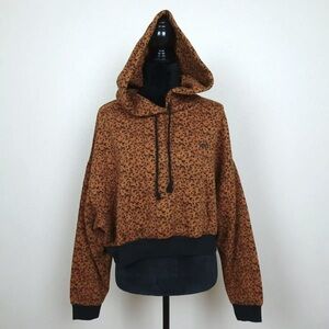 Levi's Leopard Cropped Hoodie - Large